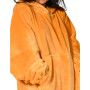 Poncho Polaire à Capuche Doux & Chaud KAPRA Caramel, Sensei