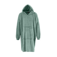 Poncho Polaire à Capuche Doux & Chaud KAPRA Lichen, Sensei