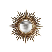 Miroir convexe doré Soleil 26 cm, Emdé