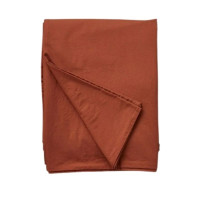 Housse de couette Percale Orange Argile, Sylvie Thiriez