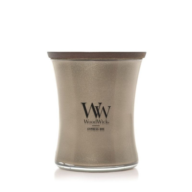 Bougie parfumée Minerai de Cyprès, WoodWick