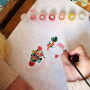 Kit Peinture au Numéro Flower Market, Petit Pinceau