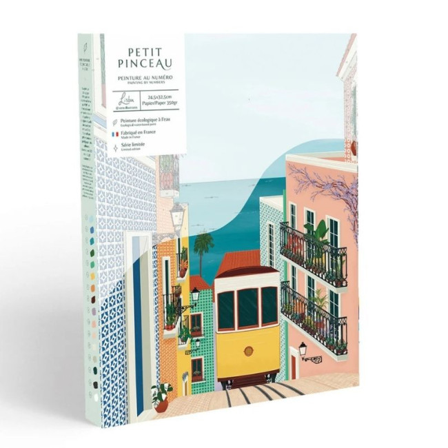 Kit Peinture au Numéro Lisbon, Petit Pinceau