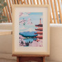 Kit Peinture au Numéro Mont Fuji, Petit Pinceau