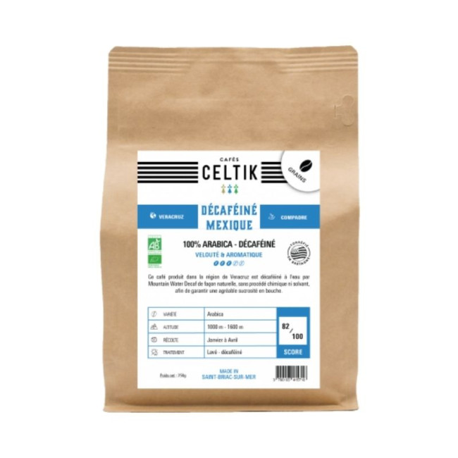 Décaféiné Bio Mexique, Cafés Celtik