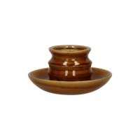 Bougeoir Ilena Brun 19cm, Pomax