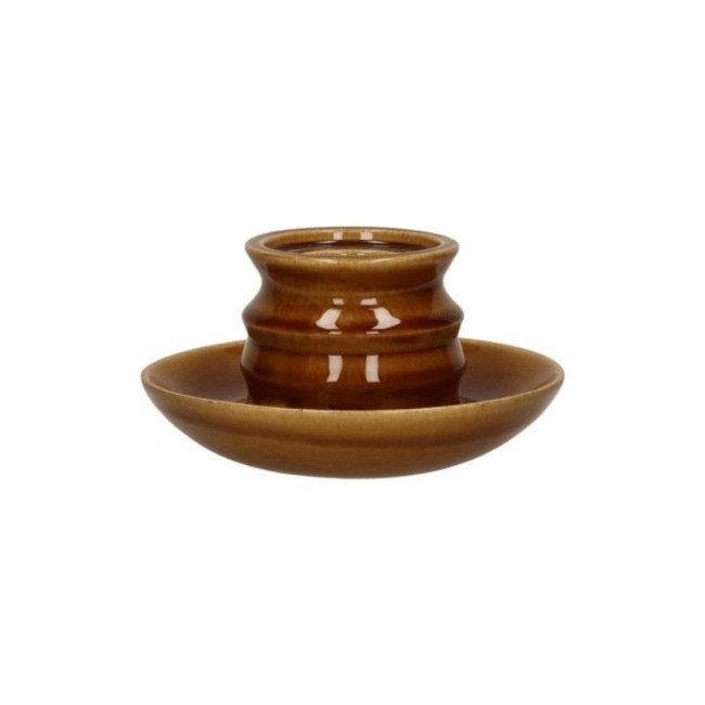 Bougeoir Ilena Brun 19cm, Pomax