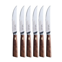 Coffret 6 Couteaux à Steak Noyer, Crafts