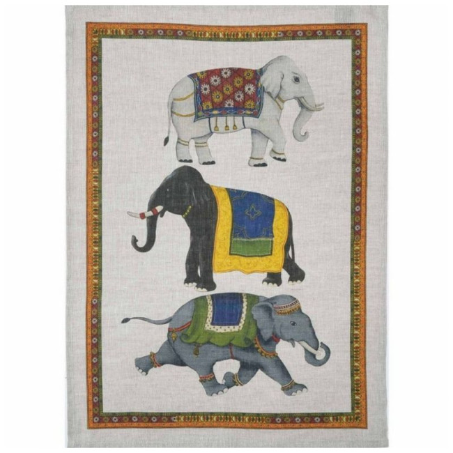 Torchon Barnum Elefanti, Tessitura Toscana Telerie