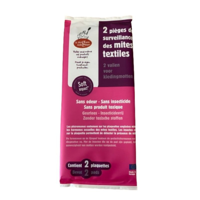 Sachet de 2 pièges de surveillance des mites textiles, Ecodis