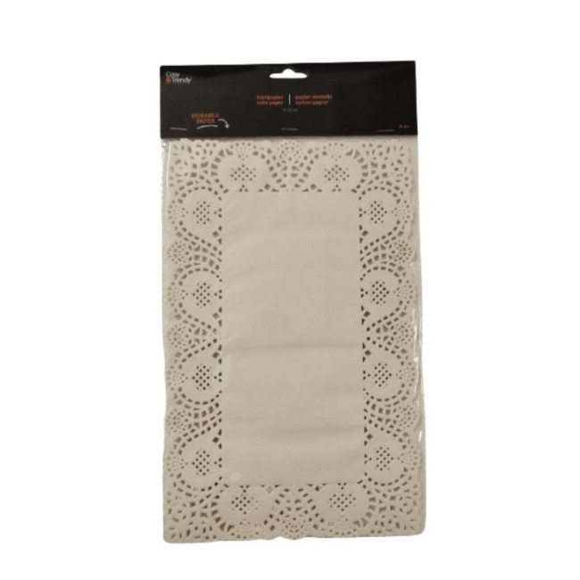 Papier Dentelle Rectangulaire x 24, Cosy & Trendy