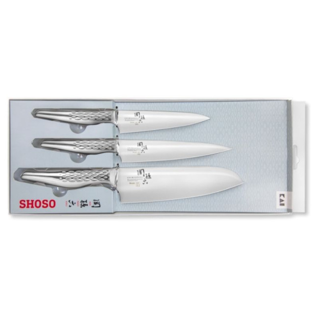 Set 3 couteaux Seki Magoroku Shoso, Kai