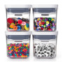 Set 4 Mini-boîtes Hermétiques 0.2L POP, Oxo