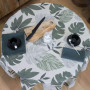 Nappe enduite Bornéo Oil Green, Sud Etoffe