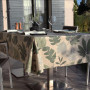 Nappe enduite Bornéo Oil Green, Sud Etoffe
