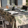Nappe enduite Bornéo Oil Green, Sud Etoffe