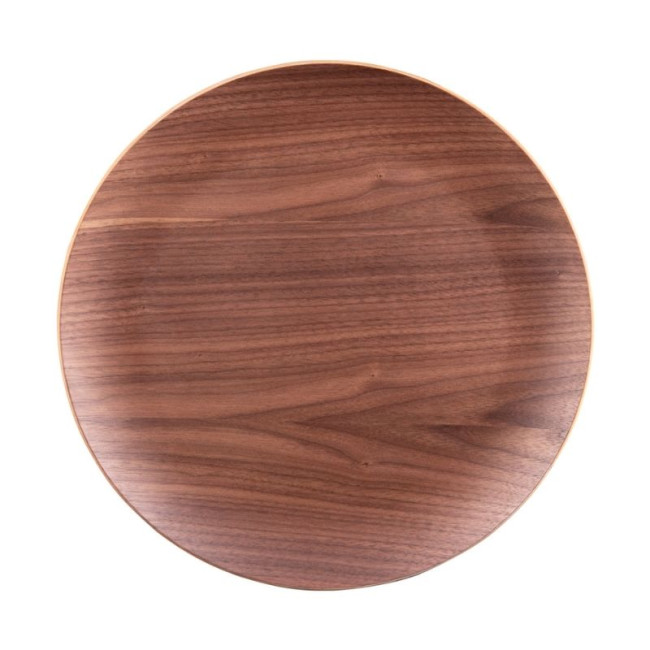 Assiette de présentation Bois Brun 34cm, Table Passion