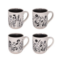 Coffret 4 Mugs Ikebana, Table Passion
