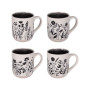 Coffret 4 Mugs Ikebana, Table Passion