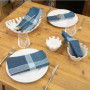 Serviette de table Alicante Marine, Sud Etoffe