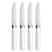 Coffret 4 couteaux steak Fusion Blanc, Amefa