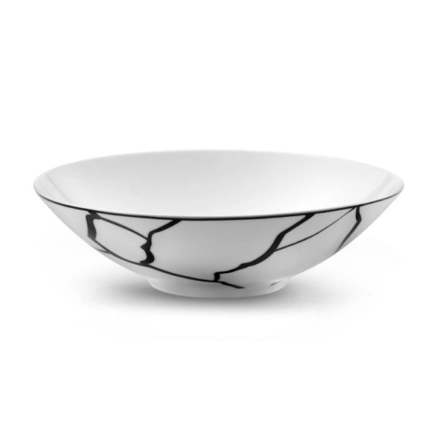 Assiette à salade et pâtes Yaka Inoki Noir, Médard de Noblat
