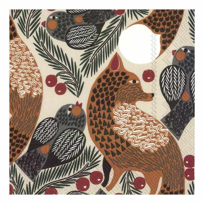 Serviettes en papier Ketunmarja, Ihr