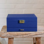 Boîte à Bijoux Denise Cuir Bleu Marine, Maison Scarlett
