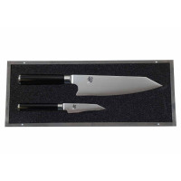 Coffret Bois 2 Couteaux Kiritsuke Shun Classic, Kai