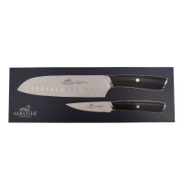 Coffret 2 couteaux Santoku et Office Pyxis, Sabatier