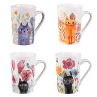 Coffret 4 mugs 34 cl Savannah, Table Passion