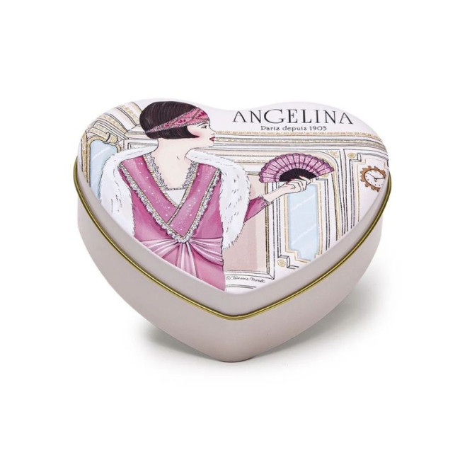 Boîte Cœur de Chocolats Pralinés, Angelina Paris