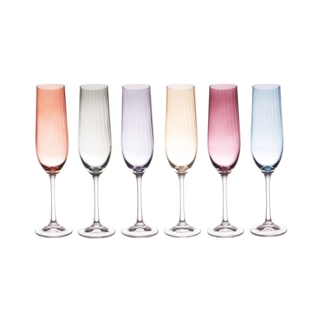 Coffret 6 flûtes Lumen 19 cl, Table Passion
