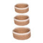 Set de 3 paniers ronds Liserai blanc, Table Passion