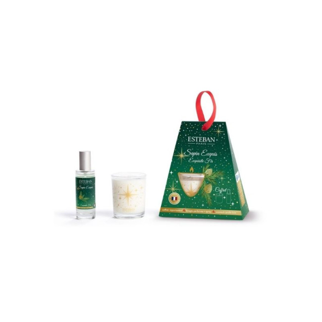Coffret Duo Bougie & Vapo Sapin Exquis, Estéban