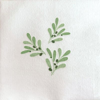 Serviettes en papier Olivier, Françoise PAVIOT