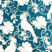 Serviettes en papier Perruche Bleu Pétrole, Françoise PAVIOT