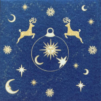 Serviettes en papier Astral Bleu, Françoise PAVIOT