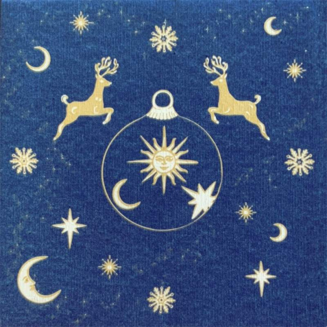 Serviettes en papier Astral Bleu, Françoise PAVIOT