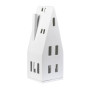 Maison Photophore en Porcelaine Grand Toit Pointu, Räder