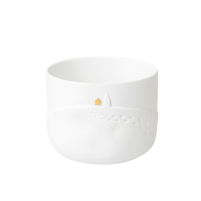 Photophore en Porcelaine Empreinte de Pas, Räder