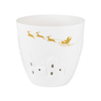 Photophore en Porcelaine Traineau du Père Noël, Räder