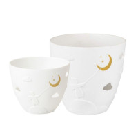 Photophore en Porcelaine Ange et Lune, Räder