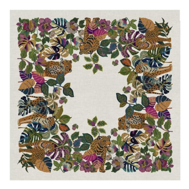 Nappe en coton Leoleaf, Tessitura Toscana Telerie
