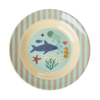 Assiette Creuse Ocean Print en mélamine, Rice