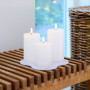 3 Bougies LED Pilier Rechargeables SILLE avec chargeur, Sirius