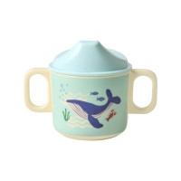 Tasse 2 anses Bleu Ocean Print en Mélamine, Rice