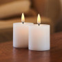 2 Mini Bougies LED Pilier Rechargeables SILLE, Sirius