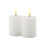 2 Mini Bougies LED Pilier Rechargeables SILLE, Sirius