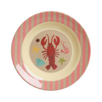 Assiette creuse Corail Ocean Print, Rice
